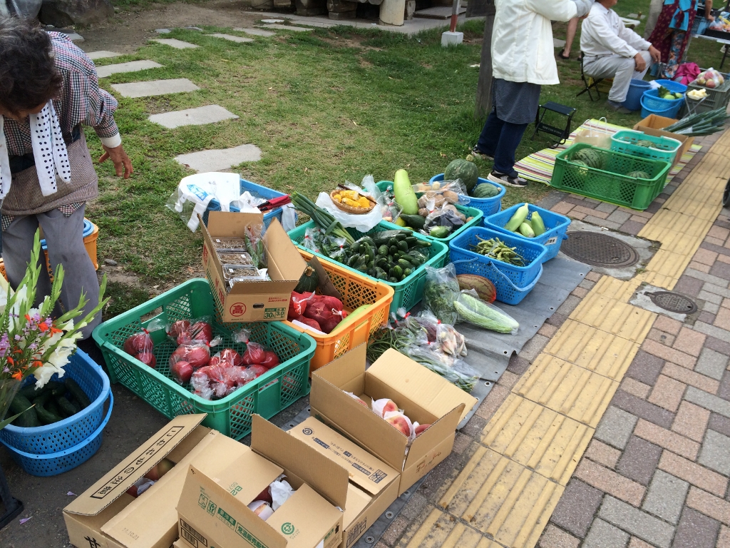 夏休み合宿朝練朝市