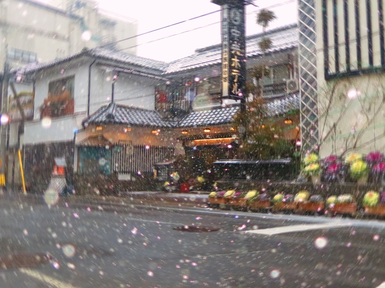 戸倉上山田温泉雪景色