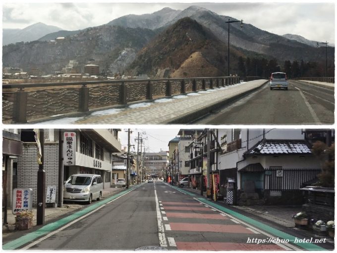 戸倉上山田温泉積雪道路状況