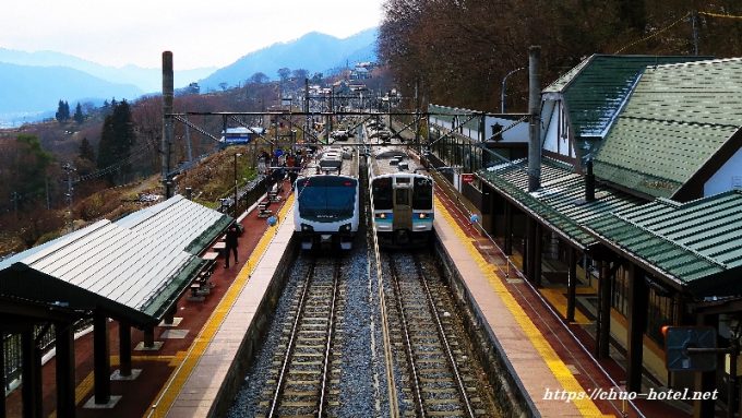 長野県千曲市JR姨捨駅