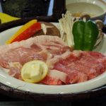 信州産肉3種（牛・豚・鶏）陶板焼
